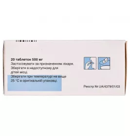 Флемоксин солютаб таблетки по 500 мг 20 шт. (5х4)