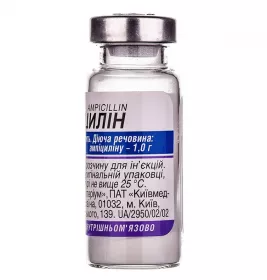 Ампіцилін порошок по 1 г у флаконі 1 шт.