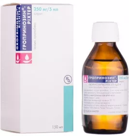 Гропринозин-Ріхтер сироп 250 мг/5 мл по 150 мл у флаконі 1 шт.