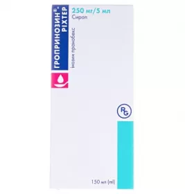 Гропринозин-Ріхтер сироп 250 мг/5 мл по 120 мл у флаконі 1 шт.