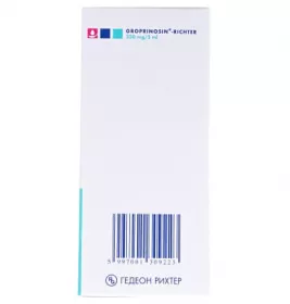 Гропринозин-Ріхтер сироп 250 мг/5 мл по 120 мл у флаконі 1 шт.