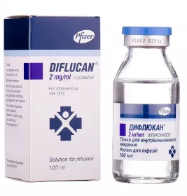 *Дифлюкан р-н інф. 2мг/мл флак. 100мл