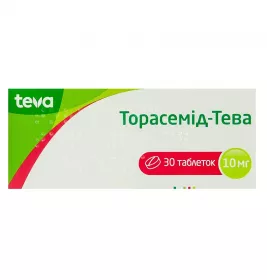 Торасемид-Тева таблетки по 10 мг 30 шт.