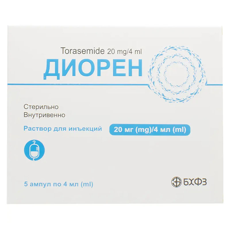 *Диорен р-р д/ин. 20мг/4мл амп. №5 БХФЗ