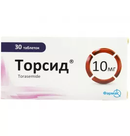 Торсид таблетки по 10 мг 30 шт. (10х3) - Фармак 