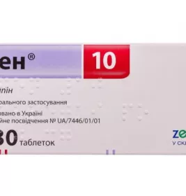 Аген 10 таблетки по 10 мг 30 шт.