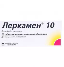 Леркамен 10 таблетки по 10 мг 28 шт. (14х2)