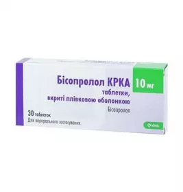 *Бисопролол КРКА табл 10 мг №30