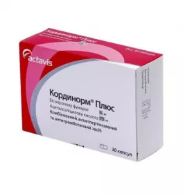 Кординорм Плюс капсули по 5 мг/75 мг 30 шт.