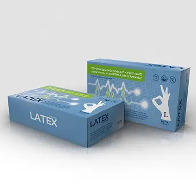 Рукавички Mediok огляд.латекс.н/ст.б/пудри р.L