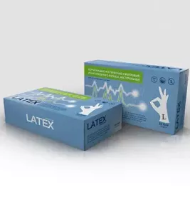 Рукавички Mediok огляд.латекс.н/ст.б/пудри р.L