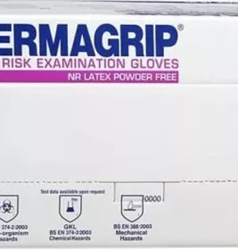 *Перчатки н/стерил смотровые Dermagrip HighRisk р.8-9 (L)