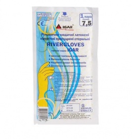 Рукавички Igar хір.ст.припудрені RiverGloves р.7,5 пара