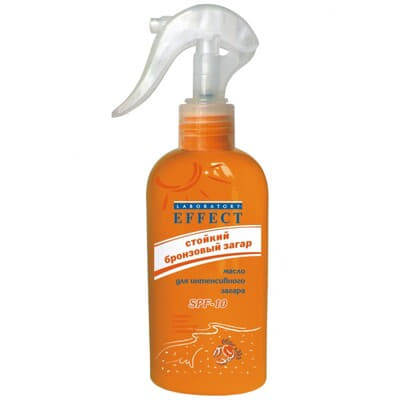 *Олія Лабораторія-Ефект для інтенсивної засмаги SPF10 200 мл