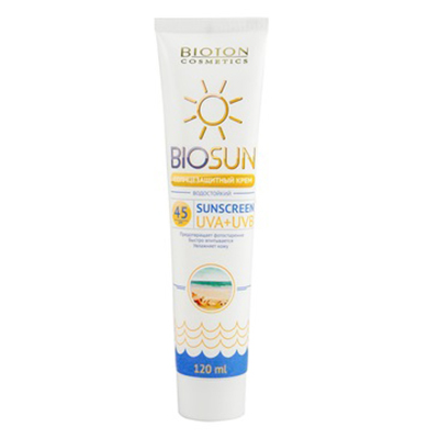 *Биотон Солнцезащитный крем SPF45 120мл *Биотон Солнцезащитный крем SPF45 120мл