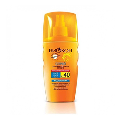 *Спрей Биокон для загара SPF40 водостойкий 160мл *Спрей Биокон для загара SPF40 водостойкий 160мл