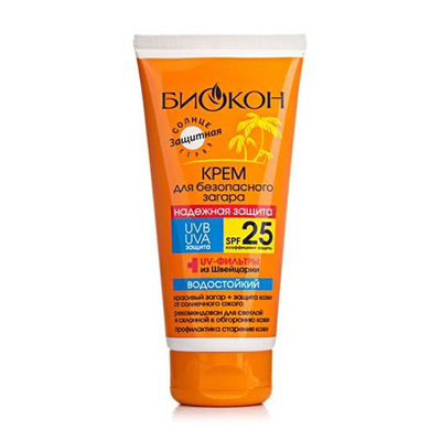 *Крем Біокон Надійний захист для безпечної засмаги SPF25 160мл