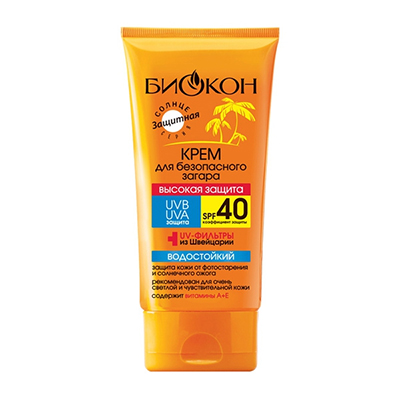 *Крем Биокон для безопасного загара SPF40 160мл *Крем Биокон для безопасного загара SPF40 160мл