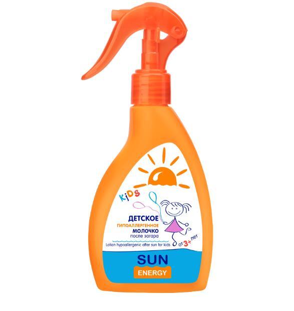 *Н30 SunEnergy Kids гипоаллергенное молочко п/загара 200мл