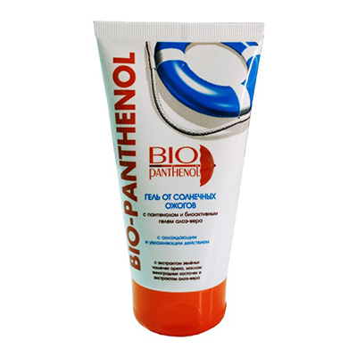 Гель Крем Bio-Pantenol водостійкий для безпечної засмаги SPF30 від сонячн опіків охолоджуючий 150мл
