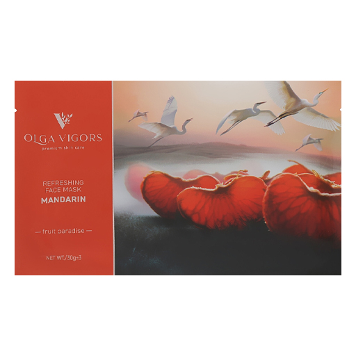 *Маска для обличчя Vigor Освіжаюча Мандарин №1