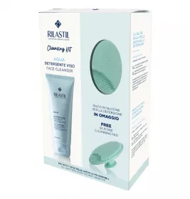 *Набір Rilastil Аква Делікатний очищуючий гель для обличчя 200мл+ силіконова щітка
