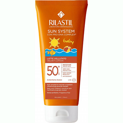 Лосьон Rilastil солнцезащитный бархатный для детей с SPF50+ 200мл Лосьон Rilastil солнцезащитный бархатный для детей с SPF50+ 200мл