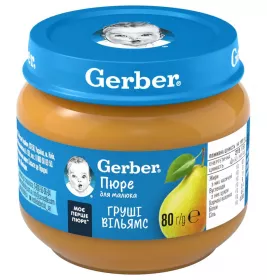Пюре Gerber Груші Вільямс 80 г