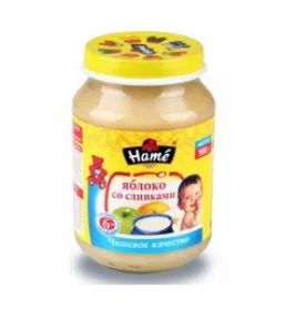 Пюре Hame Яблуко з вершками 190 г