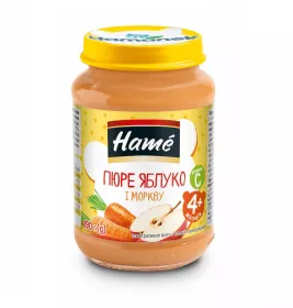 *Пюре Hame Яблучне з морквою 190 г