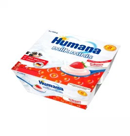 *Йогурт Humana десерт клубника 4*100 г