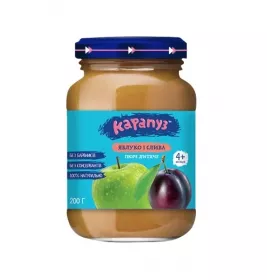 *Пюре Карапуз из яблок и слив 200 г