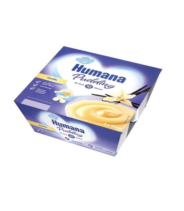 *Пудинг Humana 3505 Ванильный 4*100 г