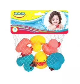 Іграшка Бебеліно для ванни Яскраві качечки з 9+ місяців