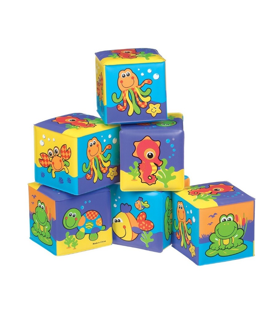 *Іграшка для ванни Playgro Кубики для ванни от 6 мес