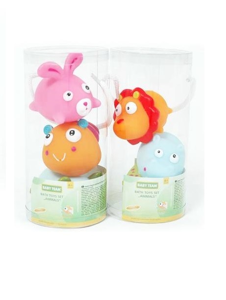 *Набір іграшок для ванни Baby Team 9011 Звірята 3 шт