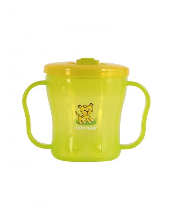 Поїльник Baby Team 5002 з ручками і склад носиком 180 мл