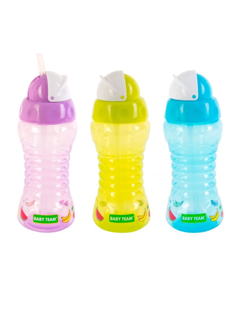 Поїльник Baby Team 5005 для подорожей з трубочкою 270 мл