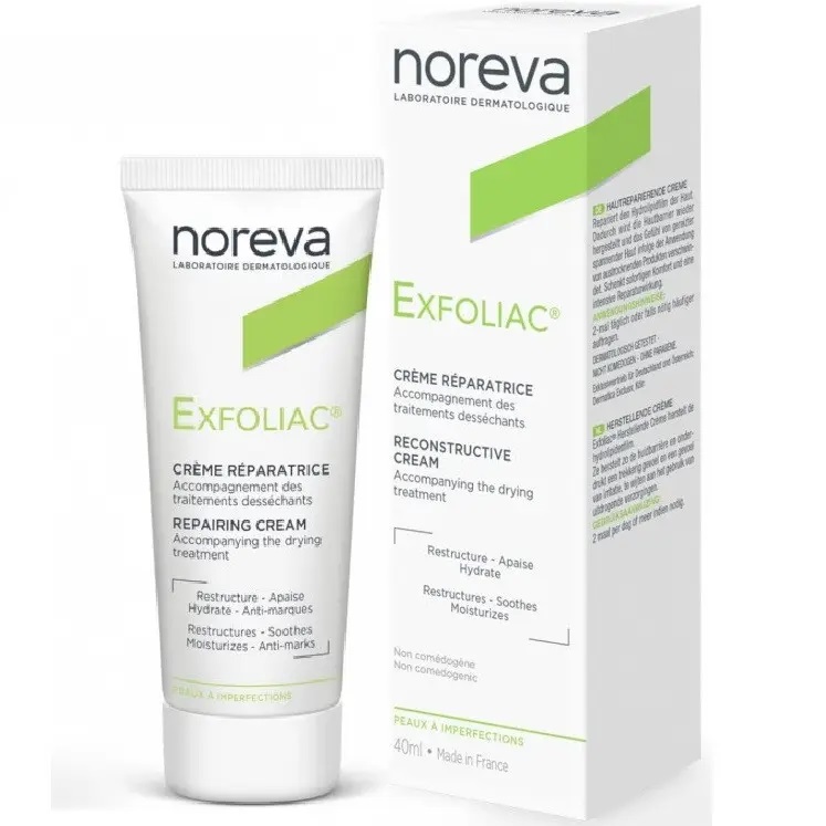 Крем Noreva Exfoliac відновлюючий зволожуючий крем 40 мл