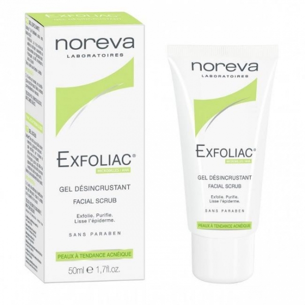 *Гель Noreva Exfoliac, що відлущує з АНА АВ 78 50мл