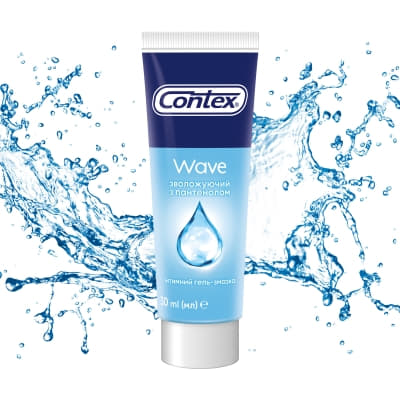 *Гель-змазка Contex 30 мл Wave + Romantic + Flash Акція
