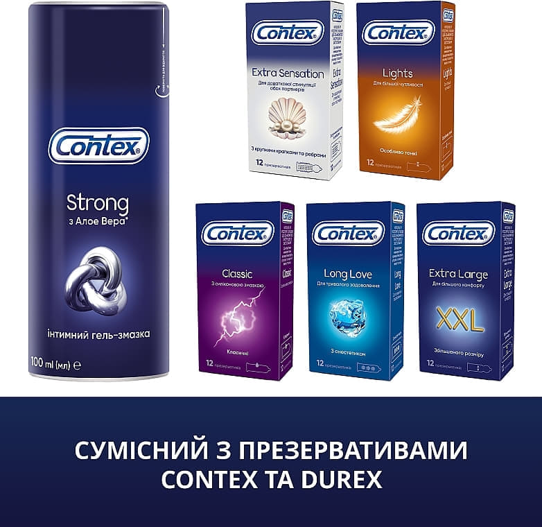 *Гель-смазка Contex Strong для анал сексу 30 мл