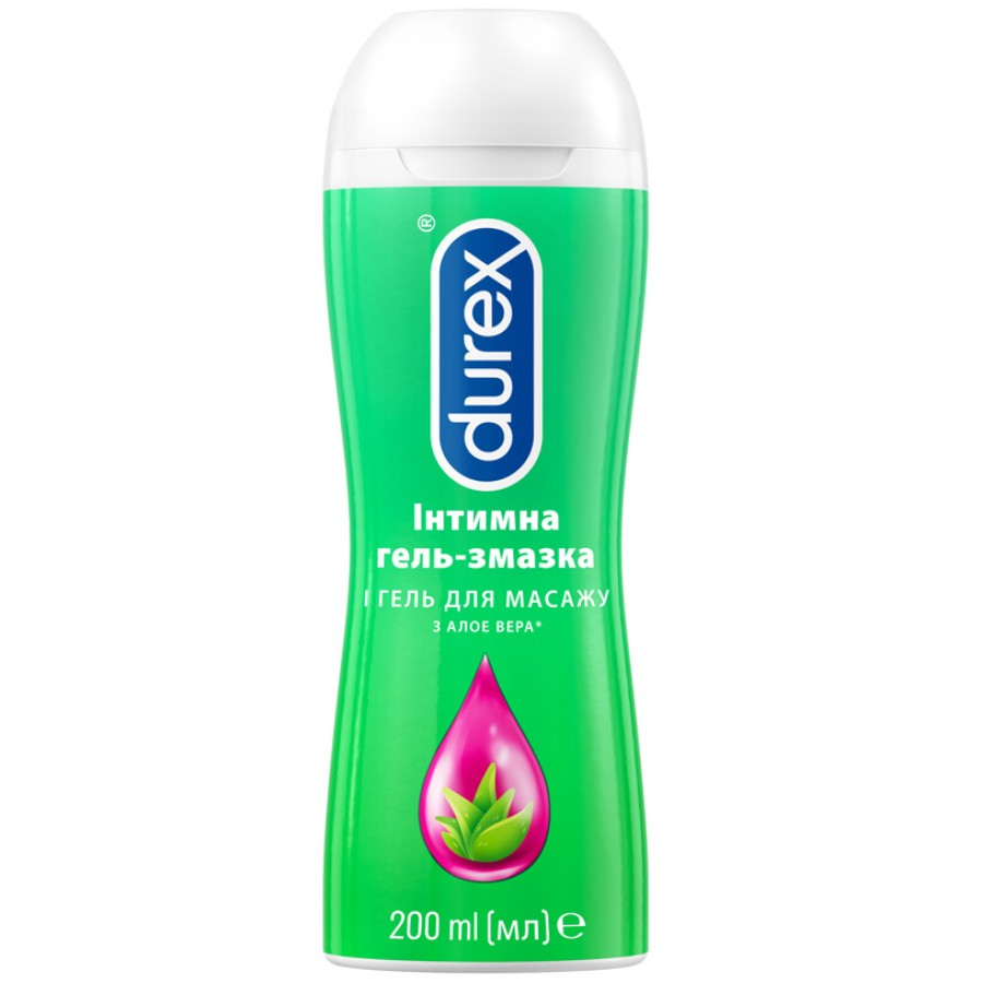 *Гель-смазка Durex PlayMassage 2 в 1 Aloe Vera 200 мл 20% *Гель-смазка Durex PlayMassage 2 в 1 Aloe Vera 200 мл 20%