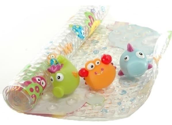 *Килимок Baby Team Набір 7410 для ванної+3 іграшки