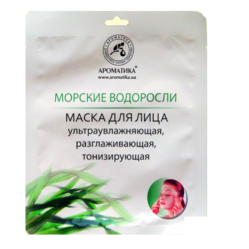 *Маска Ароматика біоцелюлозна для обличчя Морські водорості