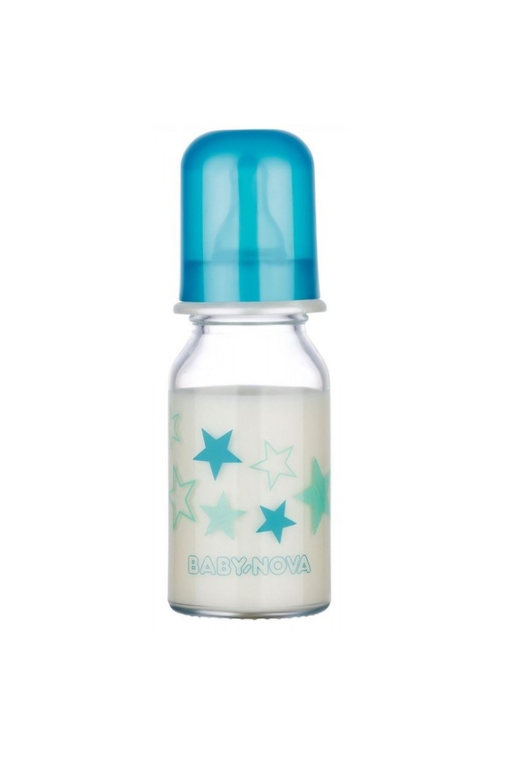 Пляшка скло для дитячего харчування 125 мл Декор ХЛОПЧИК