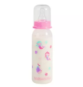 *Бутылочка Baby-nova 47000/47010-2 пластик 250мл Декор ДЕВОЧКА