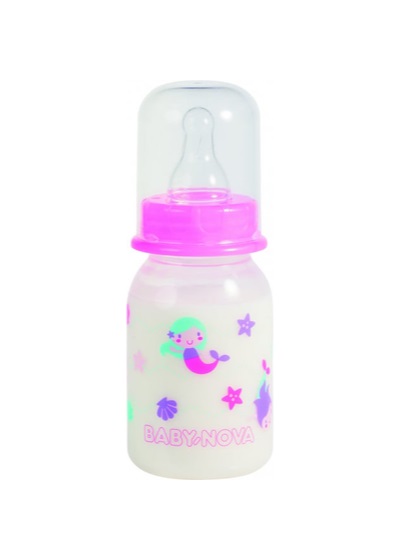 Пляшка пласт для дитячего харчування Декор 125мл ДІВ.