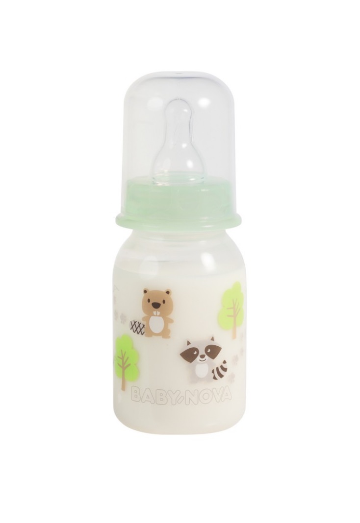 *Пляшка пласт для дитячего харчування Декор 125мл НІЙТР.