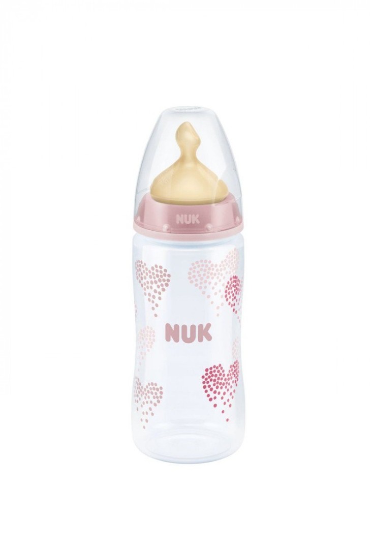 Пляшечка Nuk First Choice Plus 3952783 пластик 300 мл + соска лат. М р.1